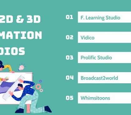 Top 10 Professional Studios for 2D & 3D Animation Services