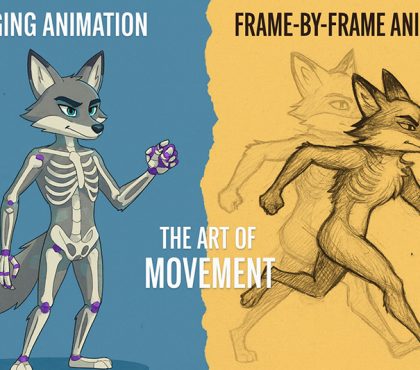 rigged animation vs frame by frame